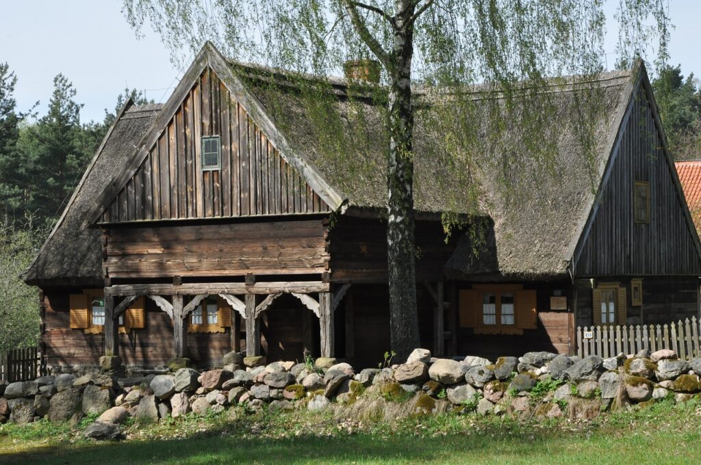 open air museum sweden hut house farm