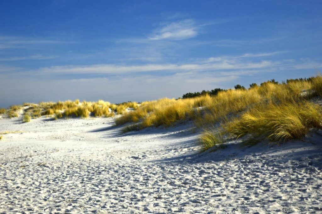 Österlen Swedish Tuscany white sandy beach dunes